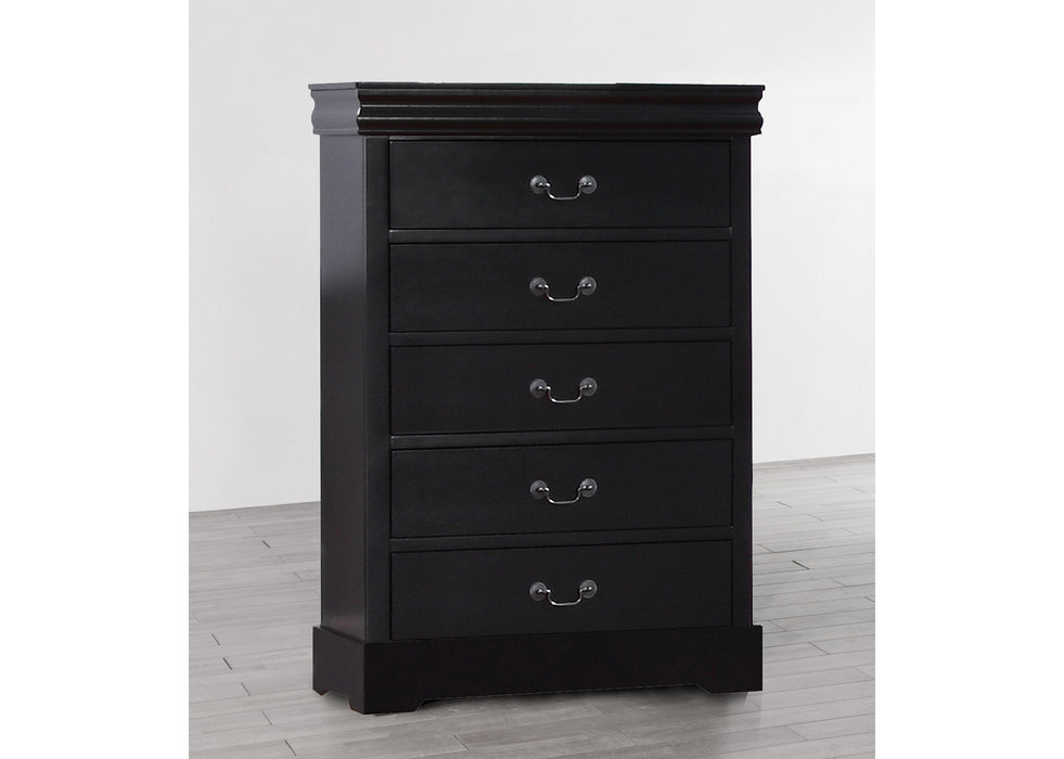 Louis Philippe Chest - Black