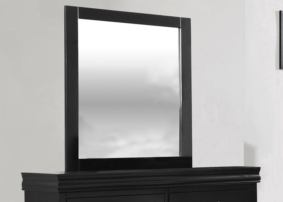 Louis Philippe Dresser/Mirror - Black