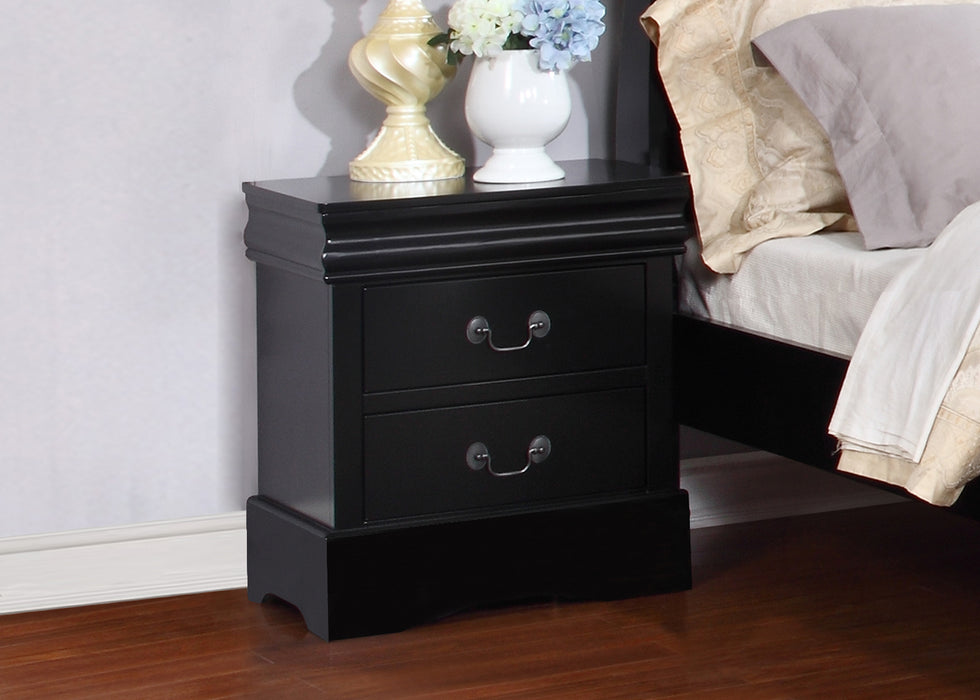 Louis Philippe Nightstand - Black