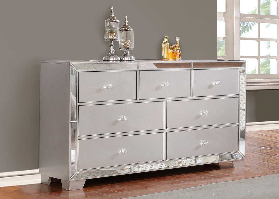 Belisa Dresser/Mirror - Silver