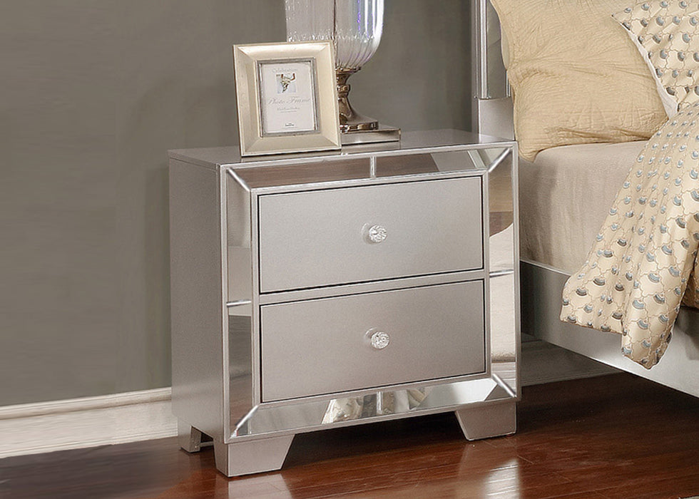 Belisa Nightstand - Silver