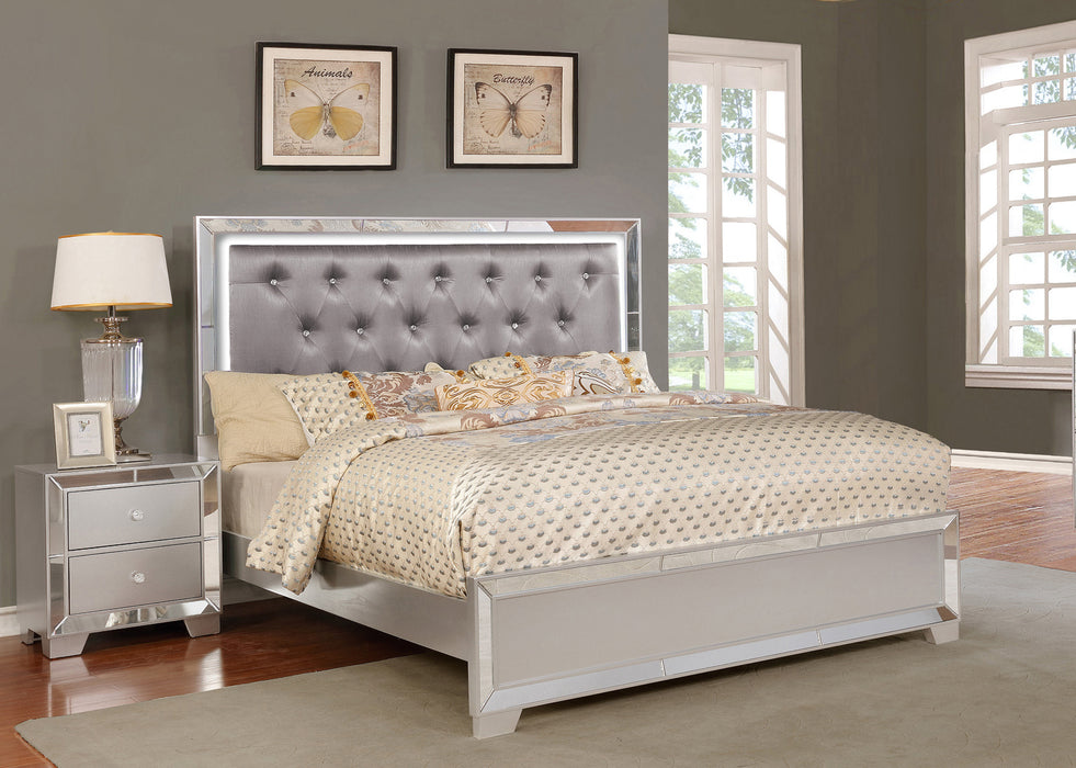 Belisa Queen Bed- Silver